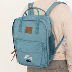 Personlig rygsæk med navn - blå
